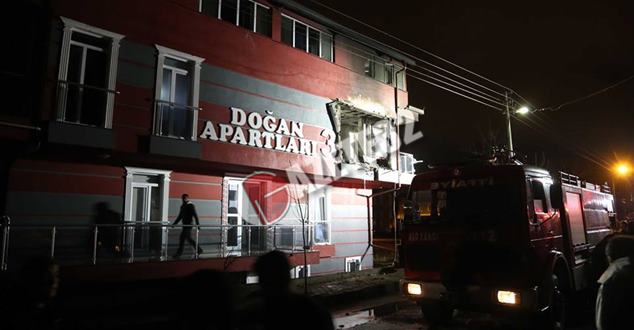 Isparta’da Apart olarak kullanılan 3 katlı bir binanın 2’nci katındaki