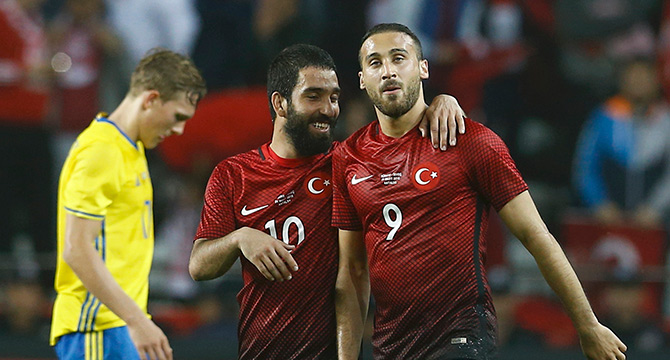 Türkiye A Milli Futbol Takımımız, İsveç’le yaptığı hazırlık maçında Cenk