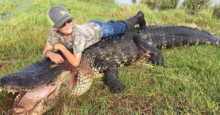 7.5 metrelik timsah öldürüldü