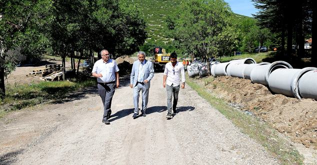 Isparta Belediyesi, eski Burdur Yolu üzerinde Orman ve Su İşleri