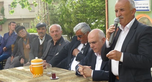 Milletvekili Süreyya Sadi Bilgiç, ilçe, belde belediye başkanları ve köy