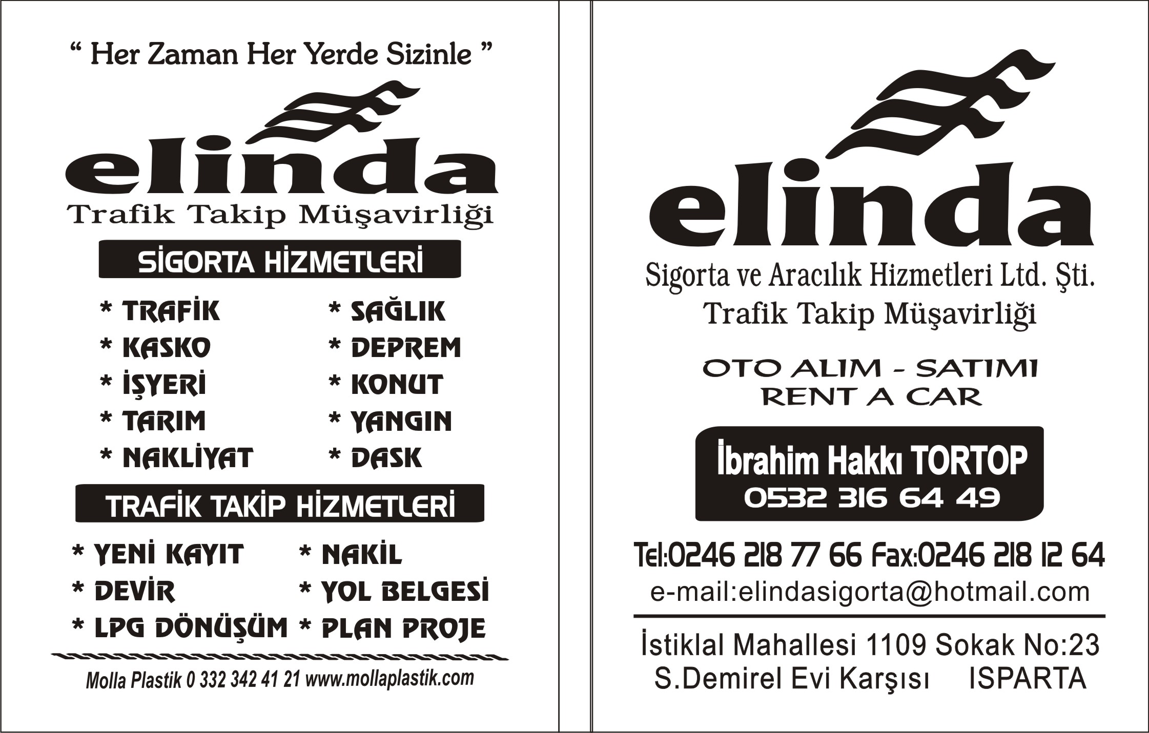 İletişim Bilgileri Telefon : 2462187766 / 5323166449 / Adres :