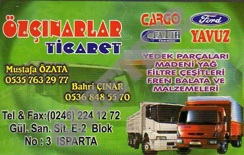 İletişim Bilgileri Telefon : 0246 224 12 72 / /