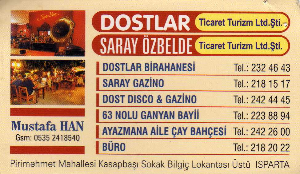 İletişim Bilgileri Telefon : 0 246 218 39 29 /