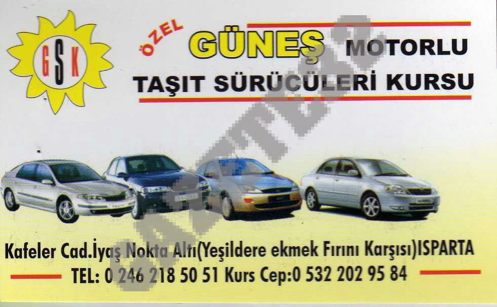 İletişim Bilgileri Telefon : 0246 218 55 03 / /