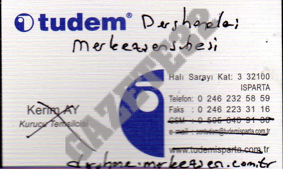 Tudem Dershaneleri Merkezşen Şubesi
