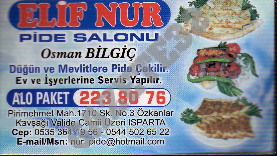 Elif Nur Pide Salonu