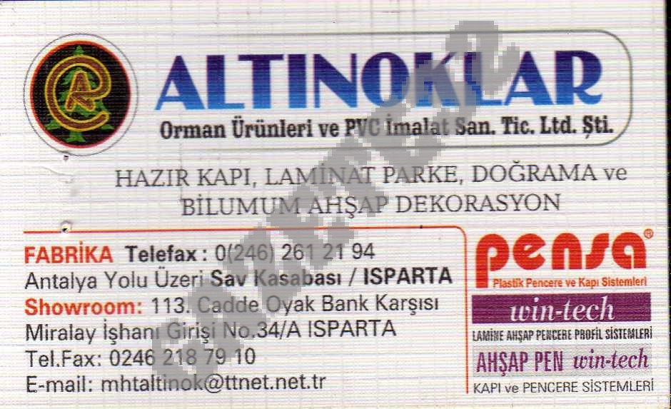 Altınaklar Orman Ürünleri