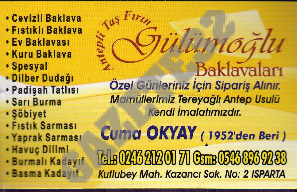 Gülümoğlu Baklavaları