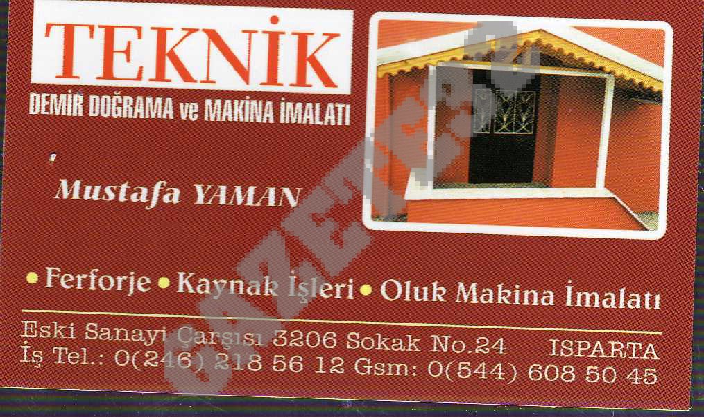 Teknik Demir Doğrama