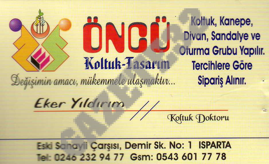 Öncü Koltuk Tasarım