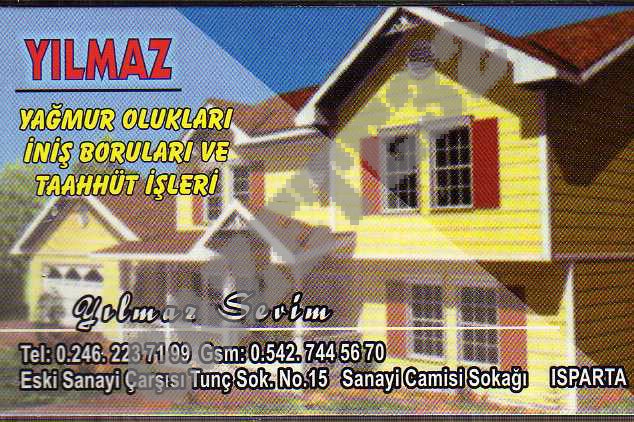 Yılmaz Yağmur olukları