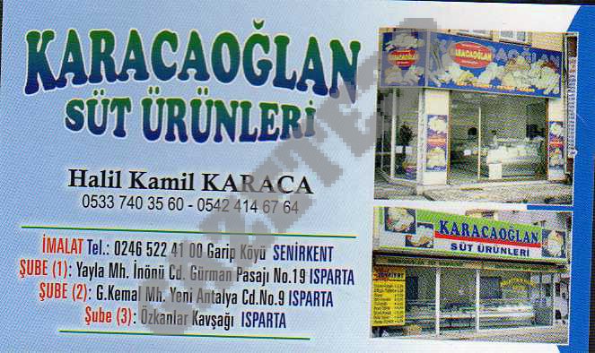 Karacaoğlun Süt Ürünleri