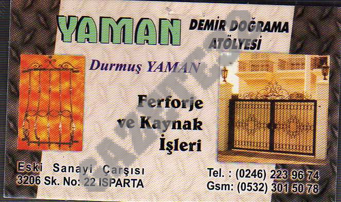 Yaman Demir Doğrama