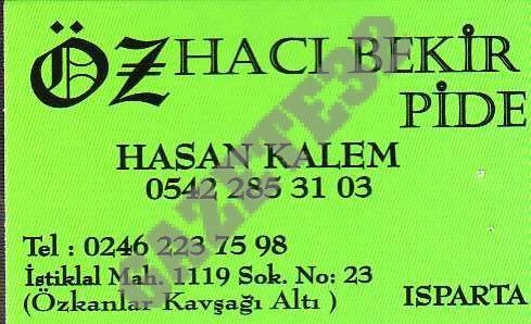 Öz Hacı Bekir Pide