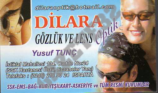 Dilara Gözlük ve Lens