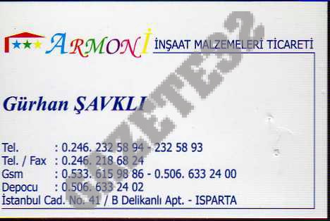 Armoni İnşaat Malzemeleri