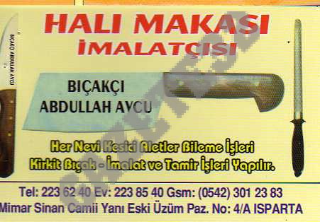 Halı Makası İmalatçısı