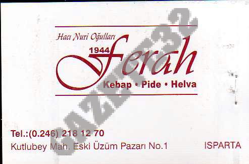 Ferah Kebap Pide Helva