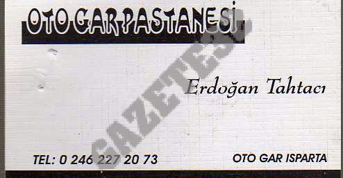 Otogar Pastanesi