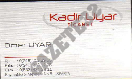Kadir Uyar Ticaret