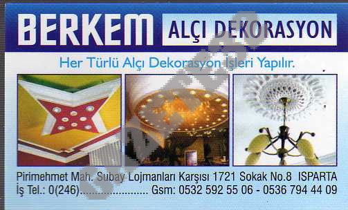 Berken Alçı dekorasyon