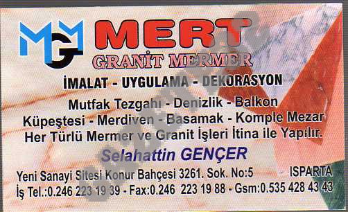 Mert Granit – Mermer