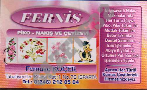Fernis Piko Nakış Ve Çeyiz