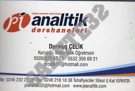 Pi Analitik Dersnaneleri