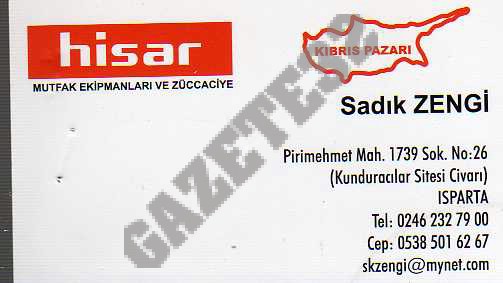 hisar Mutfak Ekipmanları