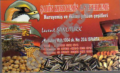 Şahin Kuruyemiş ve Şekerleme