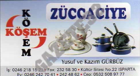 Köşem Züccaciye