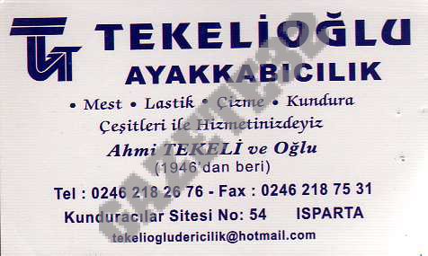 Tekelioğlu Ayakkabıcılık