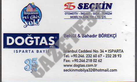 Doğtaş Isparta Bayii