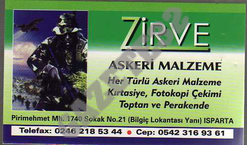 Zirve Askeri Malzeme