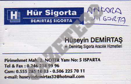 İletişim Bilgileri Telefon : 0 246 218 99 96 /