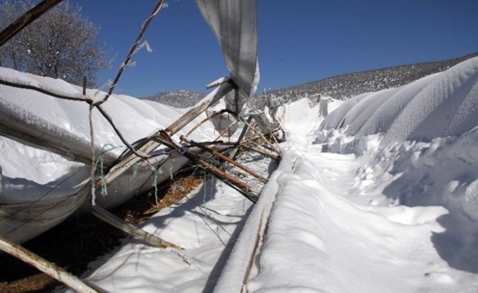 Isparta'da geçtiğimiz aylarda yağan aşırı kar nedeni ile seraları zarar