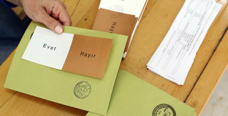 16 Nisan 2017 Pazar günü Türkiye Geneli Anayasa Referandumu Sonuçları