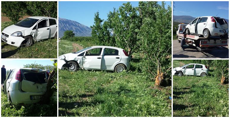 Konya Isparta istikameti Gelendost Bagilli yolunda saat 09:00 da 70