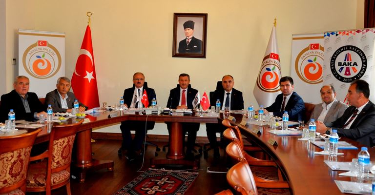 Batı Akdeniz Kalkınma Ajansı (BAKA) Yönetim Kurulu, Antalya Valiliği’nde toplandı.