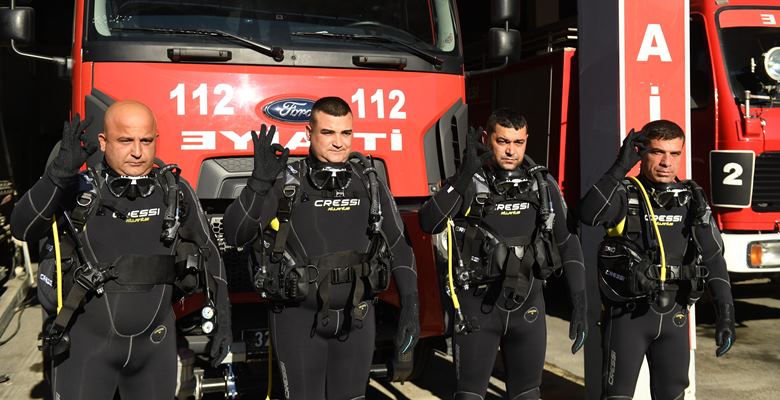 Su Altı Arama Kurtarma Timi göreve hazır