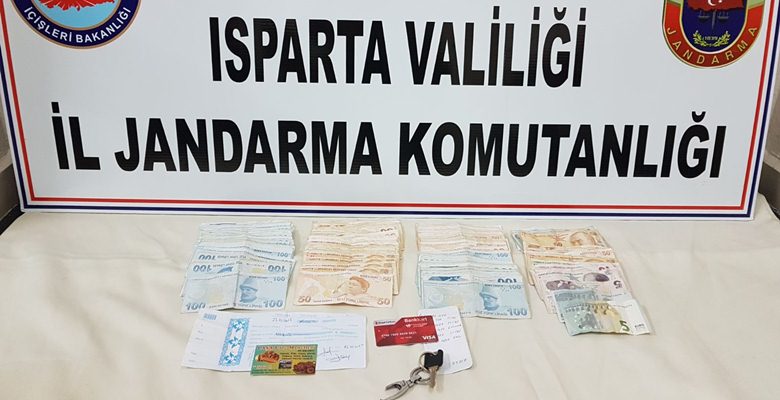 Isparta İl Jandarma Komutanlığınca tefecilik yapan bir kişi yakalanarak cezaevine