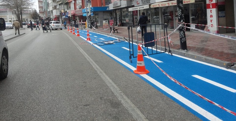 Isparta Belediyesi tarafından kentin bazı bölgelerine yapılan bisiklet yolları, Belediye