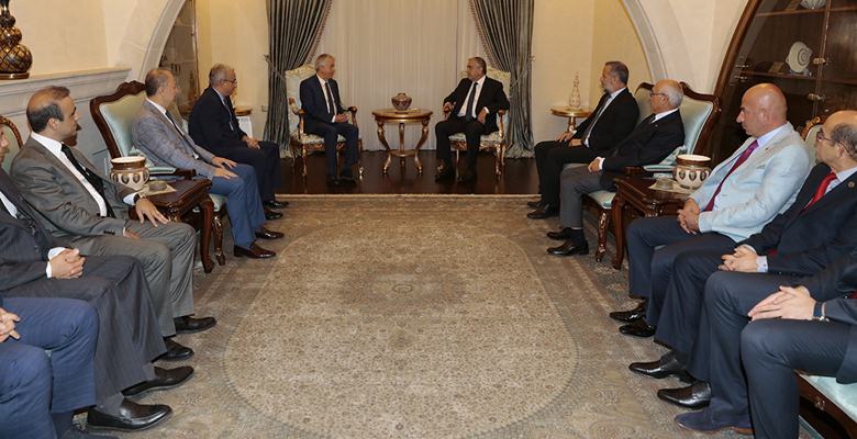 ITSO Başkanı Başdeğirmen ve Meclis Başkanı Şahlan ile yönetim kurulu