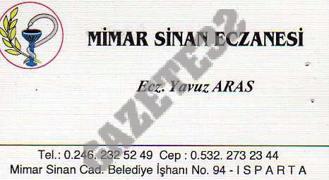 İletişim Bilgileri Telefon : 0 246 232 52 49 /