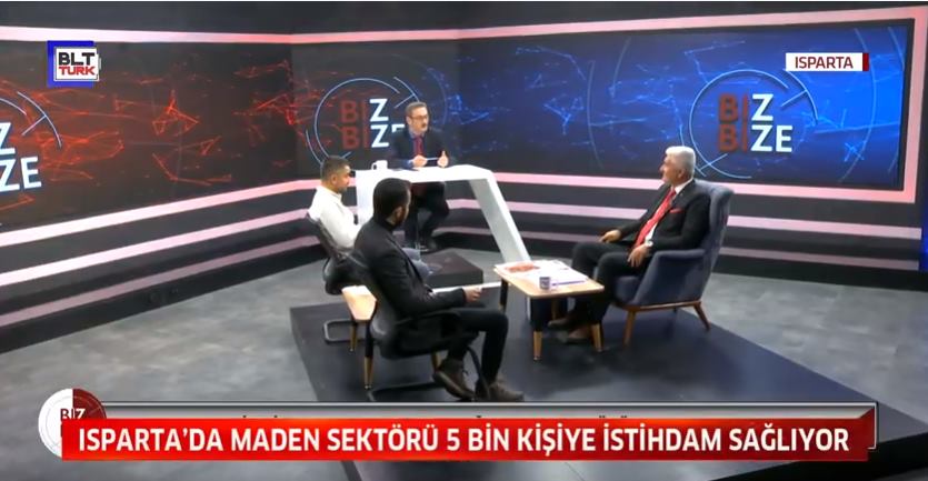 BLT Türk’te yayınlanan Biz Bize programına konuk olan Isparta Mermerciler