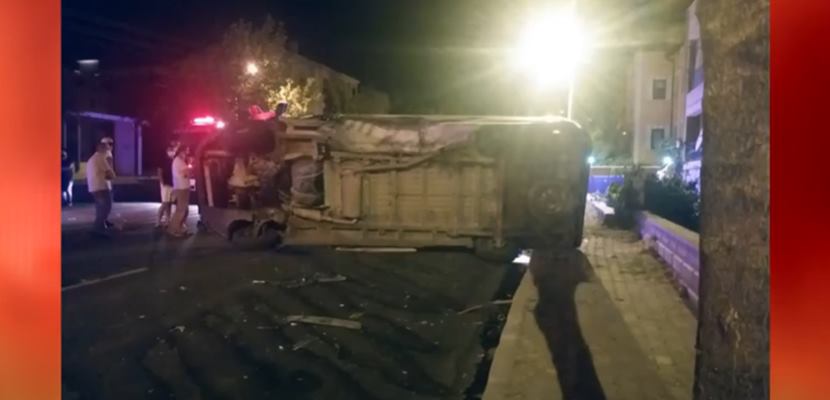 Isparta Modernevler Mahallesinde feci bir kaza meydana geldi. Bir otomobil