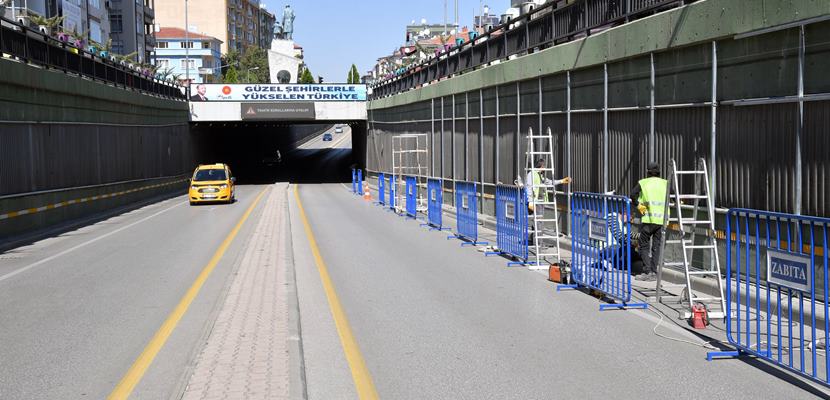 Isparta Belediye Başkanı Şükrü Başdeğirmen’in talimatlarıyla Özkanlar Kavşağı altgeçidinde yenileme