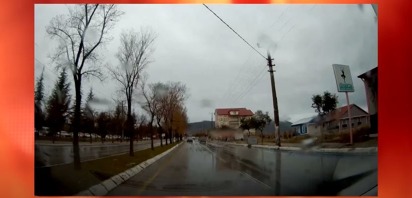 Kaza anı araç kamerasında