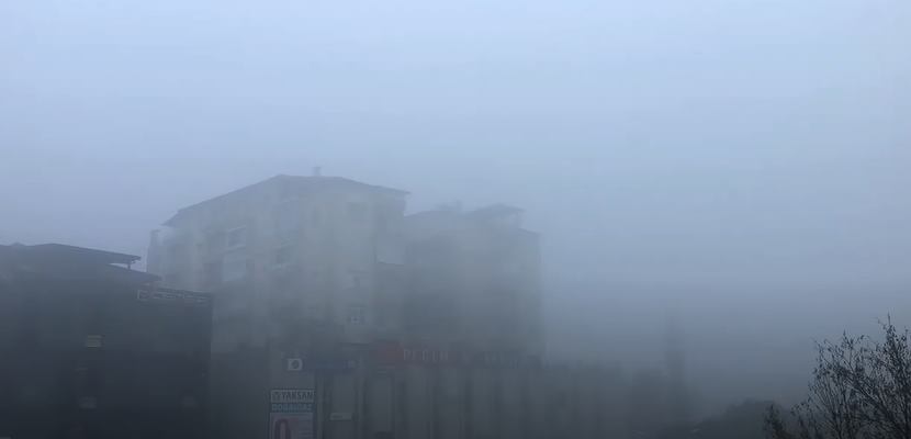 Isparta’da yoğun sis